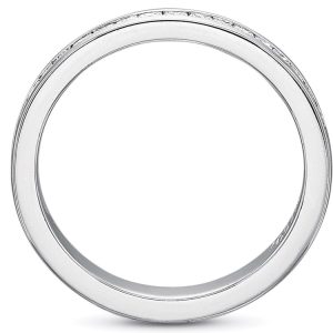 18kt White Gold Princess Cut Diamond Band