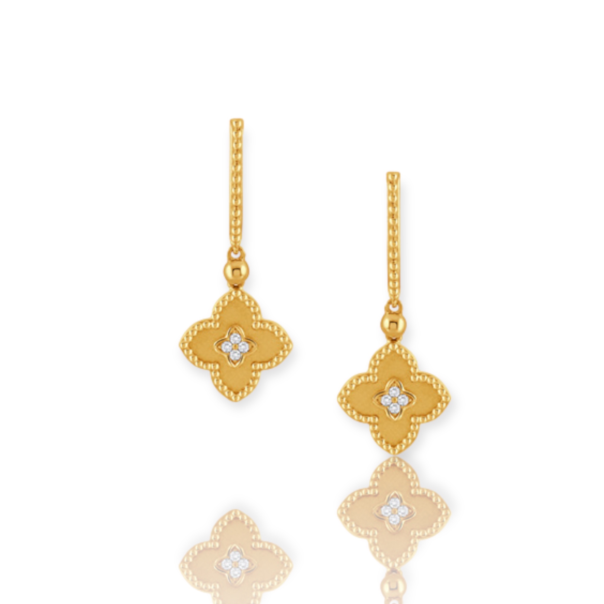 Yellow Gold Byzantine Earrings