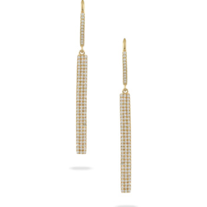 18K YELLOW GOLD Blue Topaz Earrings
