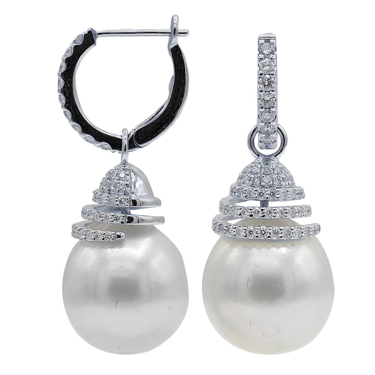 18KW South Sea Earrings