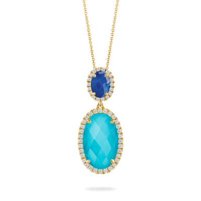 Turquoise & Lapis Necklace