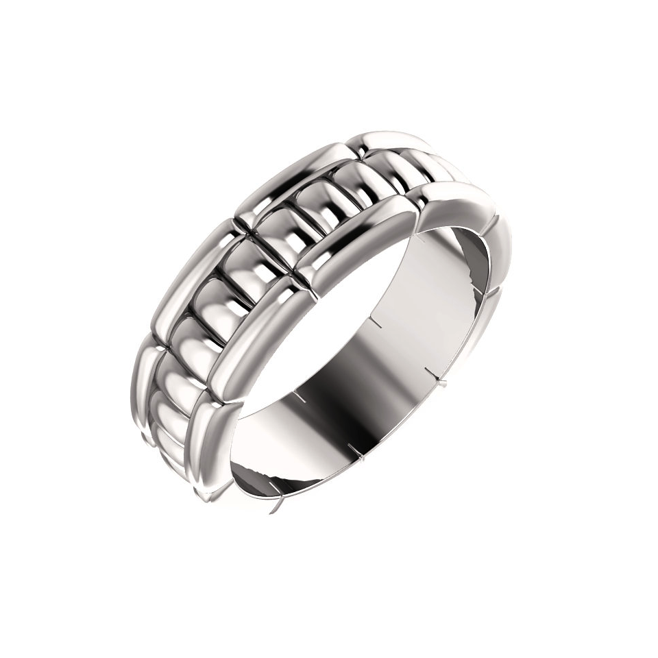 Fancy Rope Wedding Band