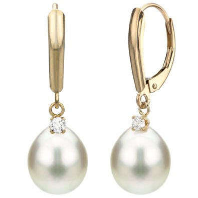 14kt yellow gold Pearl Earrings