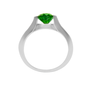 Chrome Diopside Diamond Ring
