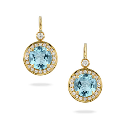 Blue Topaz Earrings