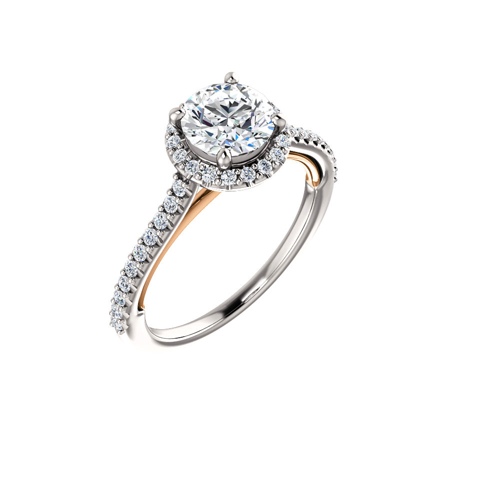 Halo Diamond Engagement Ring