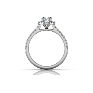 Oval Halo Engagement Ring