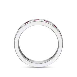 Pink Sapphire Diamond Band