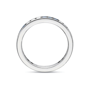 18kt white gold Sapphire Diamond Band
