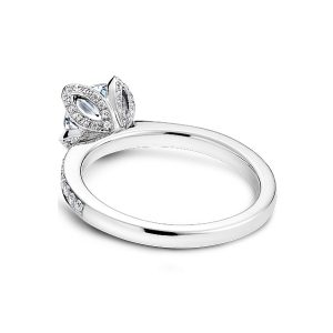 Diamond Floral Engagement Ring Setting