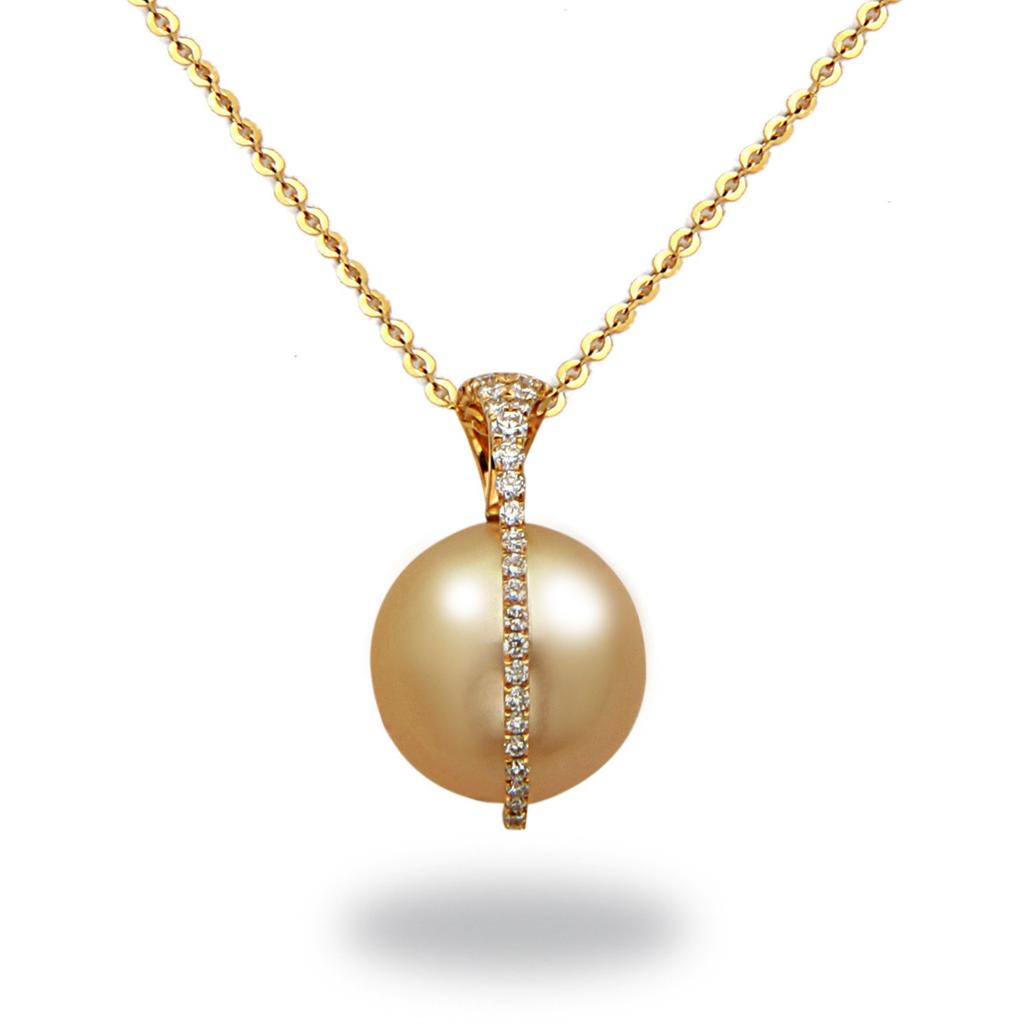 Tahitian Pearl Diamond Pendant