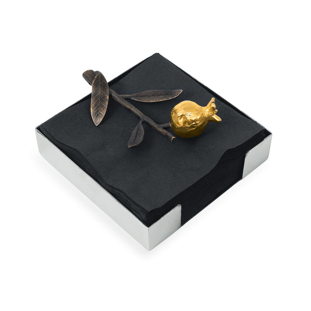 Black Orchid Glass Snack Dish