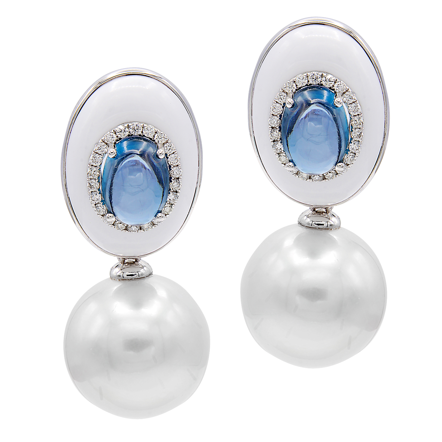 South Sea Pink Pearl Earrings