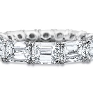 Emerald Cut Diamond Eternity Band