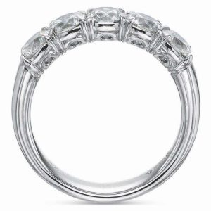 Ideal Cushion Five Diamond Band