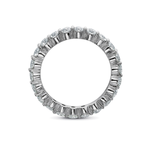 18kt White Gold Share Prong Diamond Band