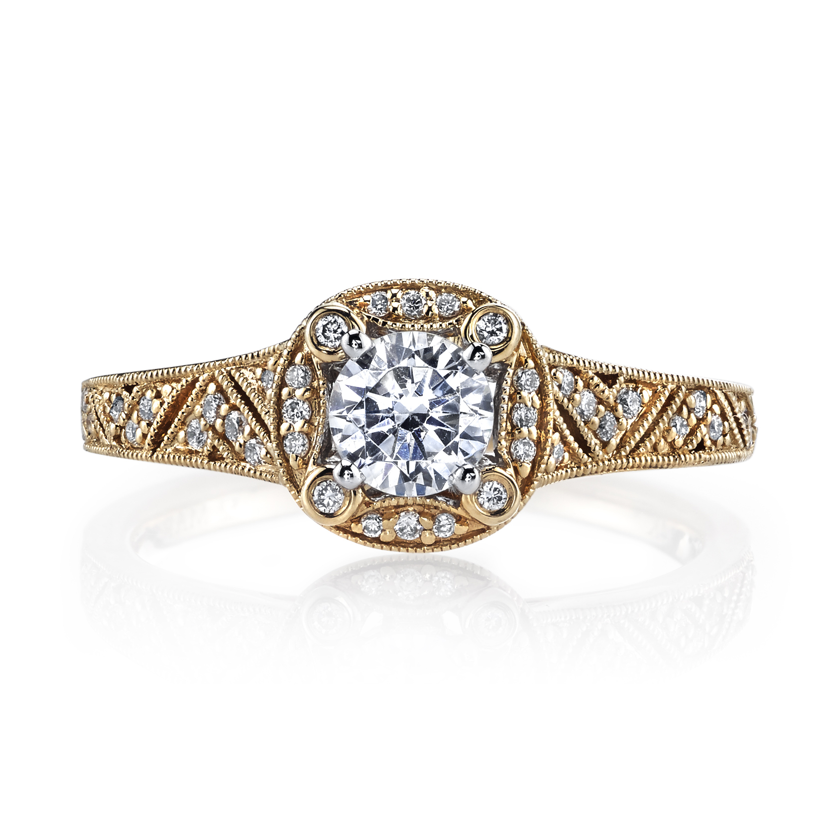 Infinity Allure Halo Engagement Ring