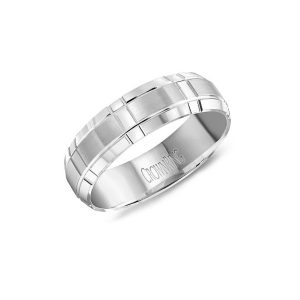 Men's Hammer Finish Thin Band