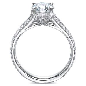 Split Band Diamond Gallery Ring