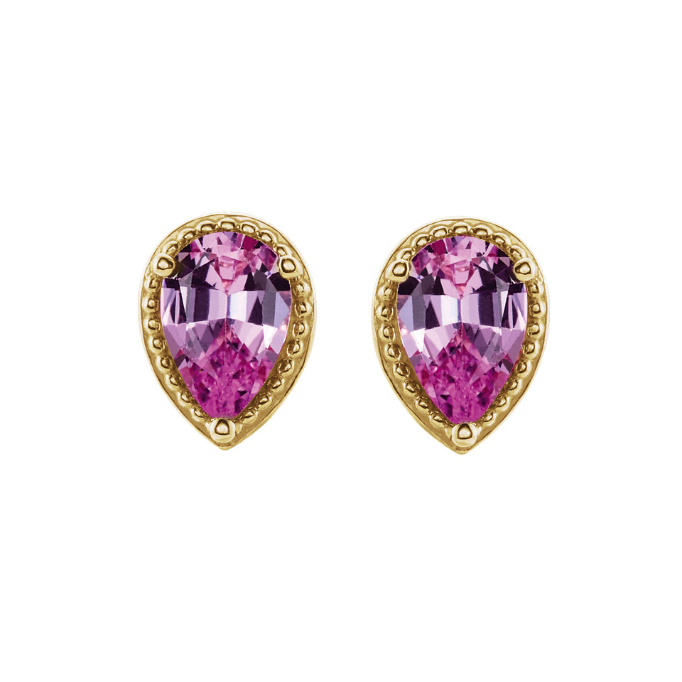 Yellow Gold Geometric Earrings