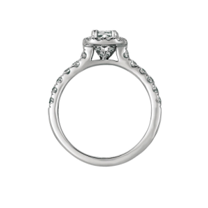 Cushion Halo Diamond Engagement Ring