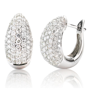 WHITE GOLD DIAMOND EARRING