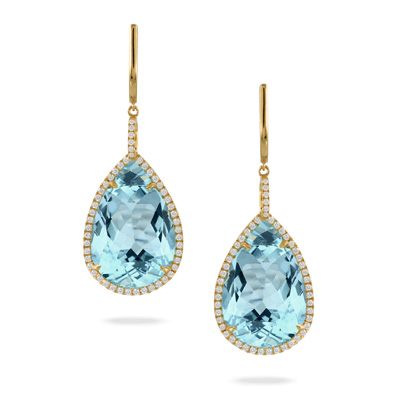Blue Topaz Earrings