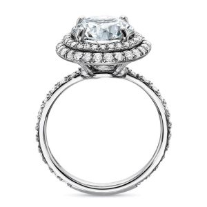Double Halo Engagement Ring Setting