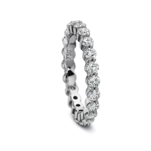 18kt White Gold Share Prong Diamond Band