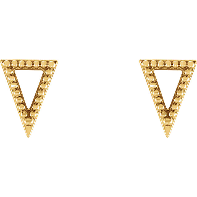 Pierced Style Rose Gold Earrings