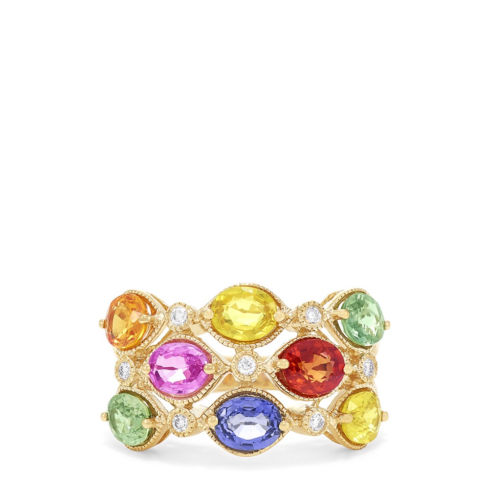 Amethyst and Diamond Ring