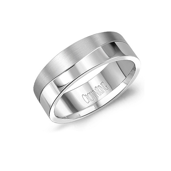 6mm yellow gold band sandpaper finish