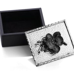 Black Orchid Mini Jewellery Box