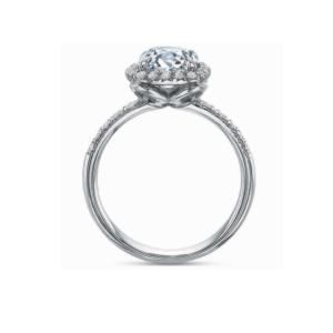 Round Diamond Halo Engagement Ring Setting