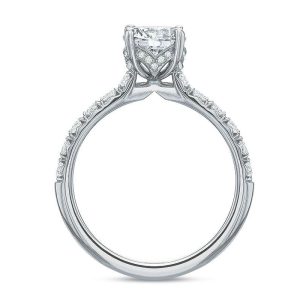 Chevron Engagement Ring Setting