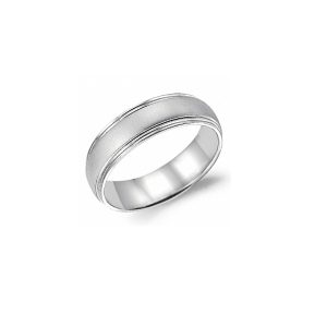 white gold Menâ€™s wedding band