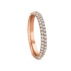 Two Row Pave Eternity Band