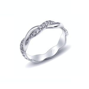 Infinity Diamond Engagement Ring