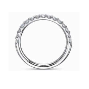 Diamond Share Prong Wedding Band