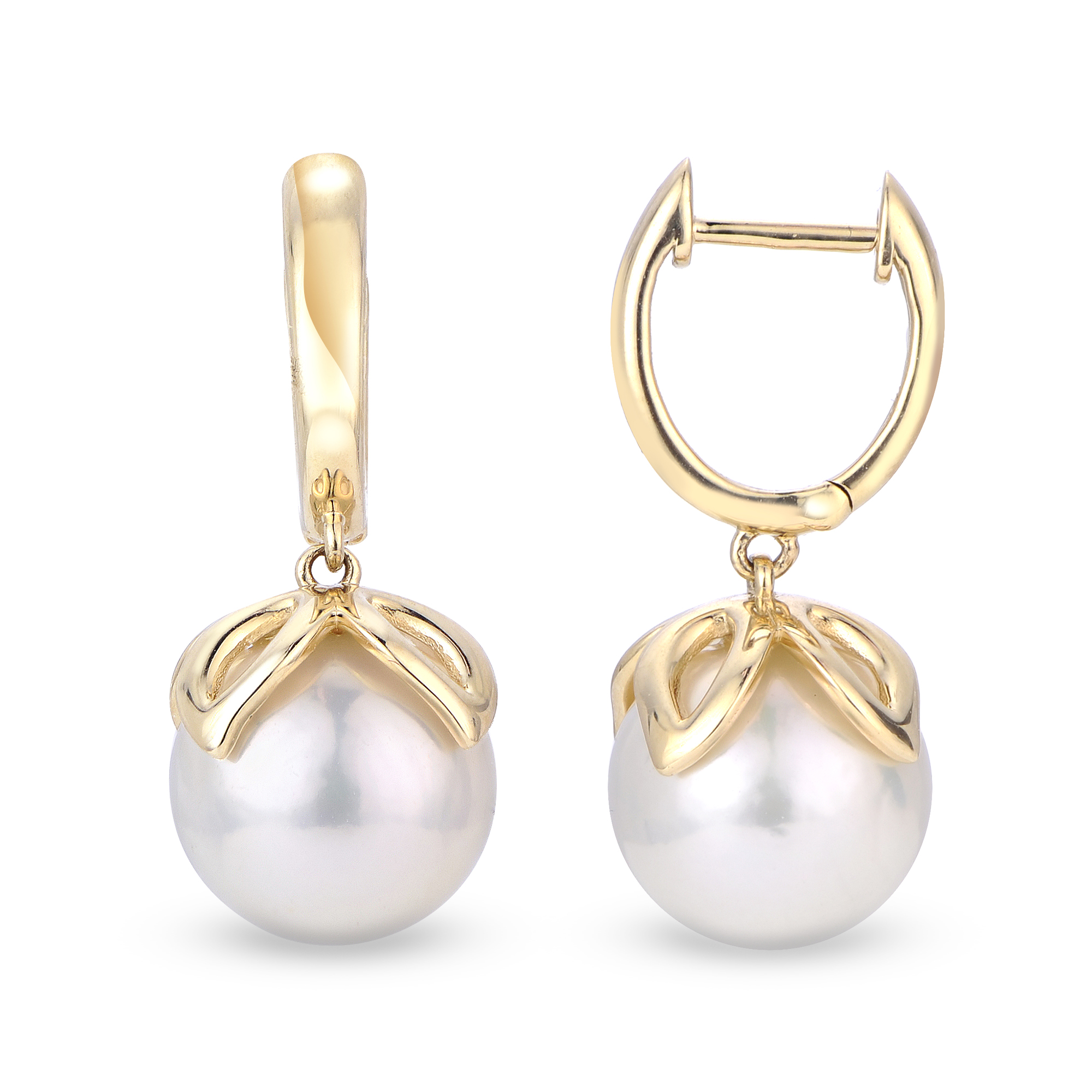 Akoya Pearl Diamond Earrings