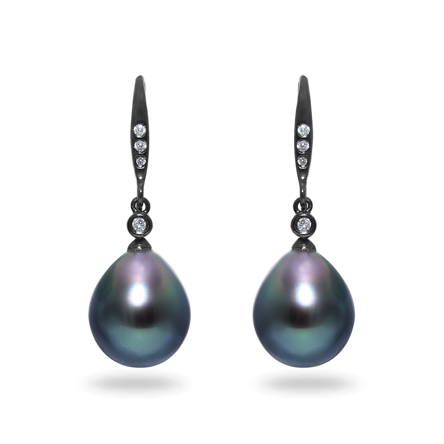 Freshwater Diamond Pearl Earrings