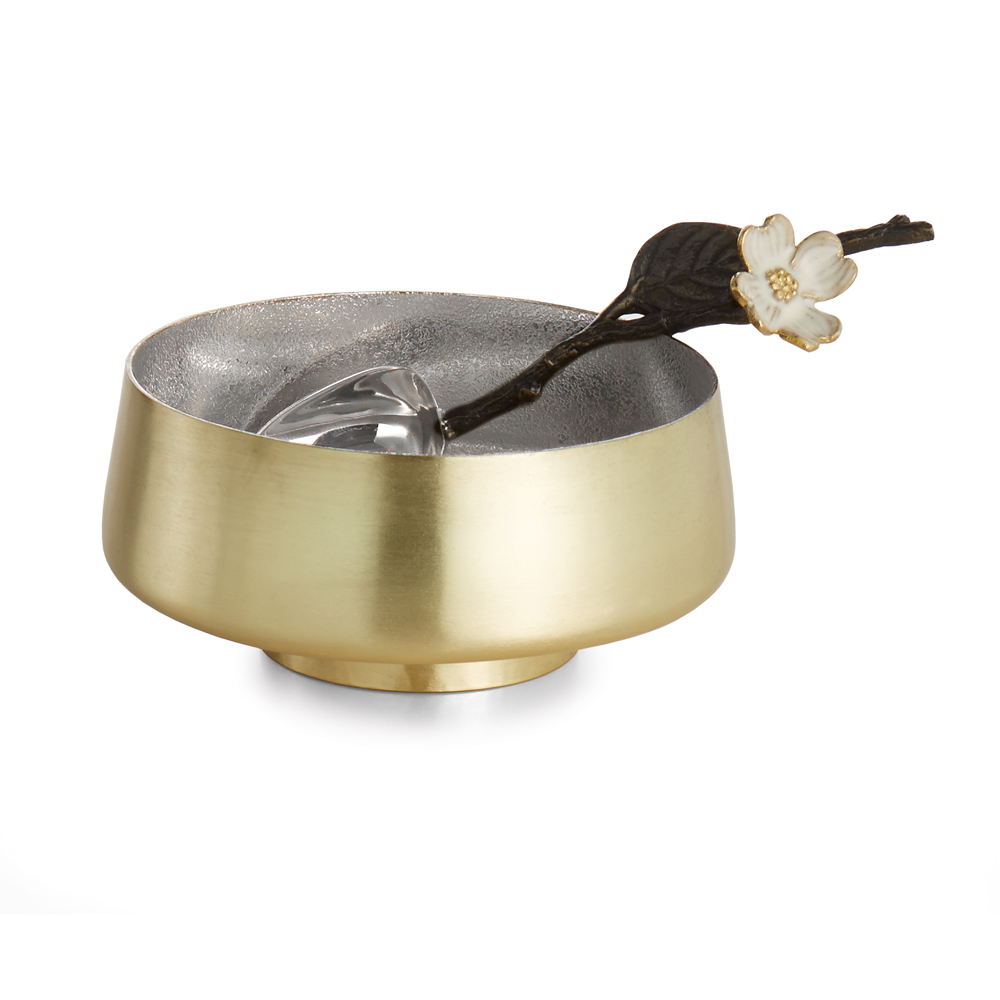 Olive Branch Glass Dome W/ Wood Base