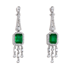 Lapis Lazuli Diamond Earrings