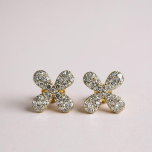 Diamond inside out earrings