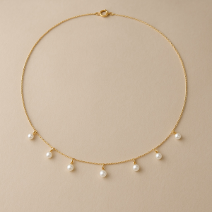 Pearl Station Necklace