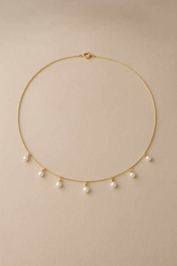 Pearl Station Necklace