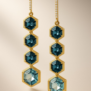 Blue Dangle Earrings