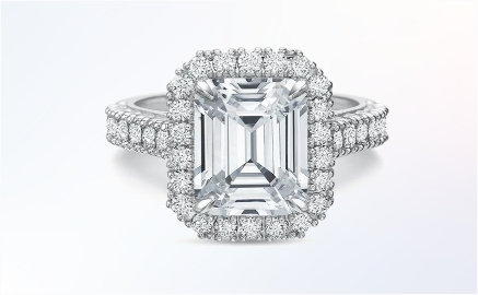 Gemstone Halo Engagement Rings
