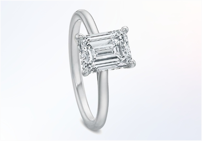 Solitaire Settings Emerald Ring Settings