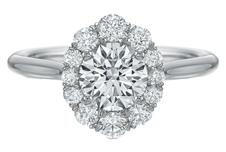 Lily Halo Engagement Ring